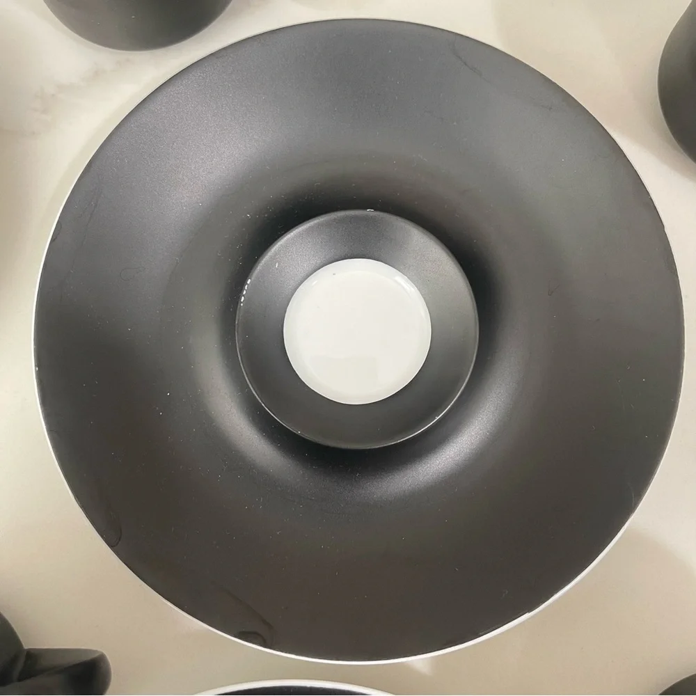 Espana Noche Block Bidasoa Black Matte Coffee Tea Set Vintage 25 Piece Set - Picture 7 of 16